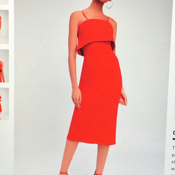 midi flounce dress